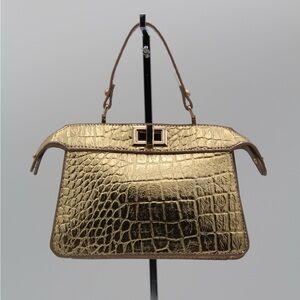 Gold Bag - Turkish High Quality Leather